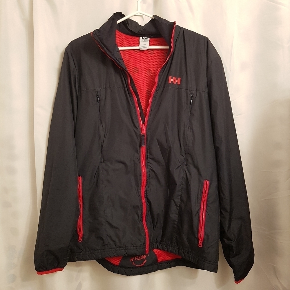Helly Hansen boys size Large jacket black light weight